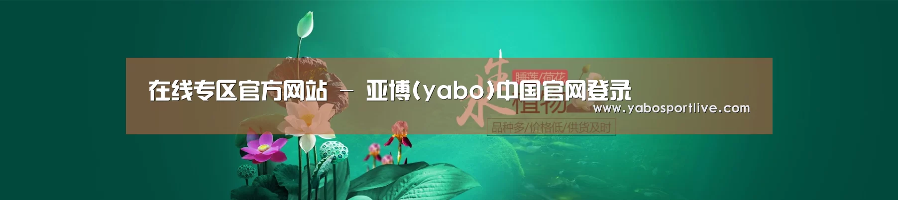 鲜花水草花卉网站模板