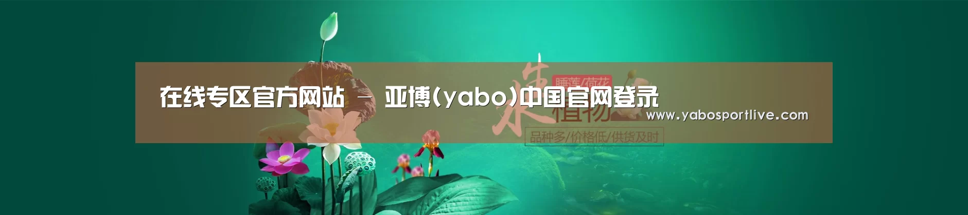 鲜花水草花卉网站模板